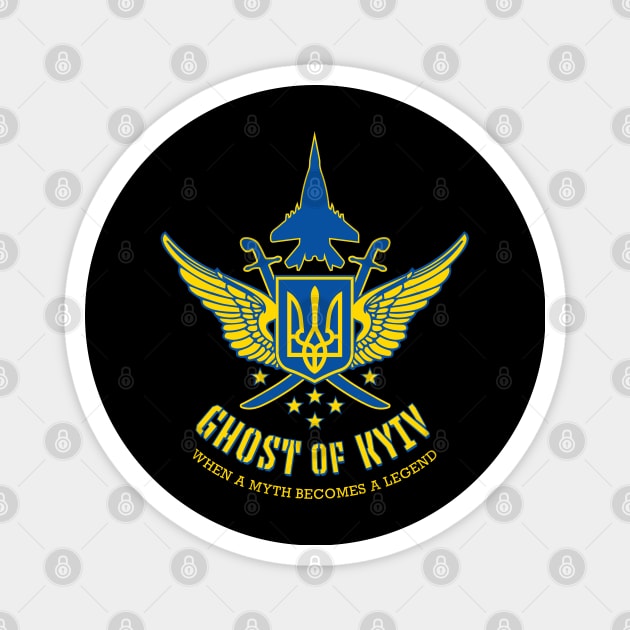 Ghost of Kyiv Magnet by triggerleo